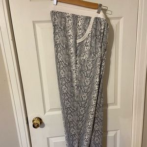Snake print pajamas